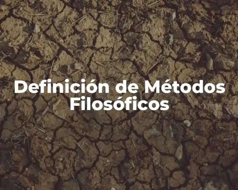 Definición de Métodos Filosóficos