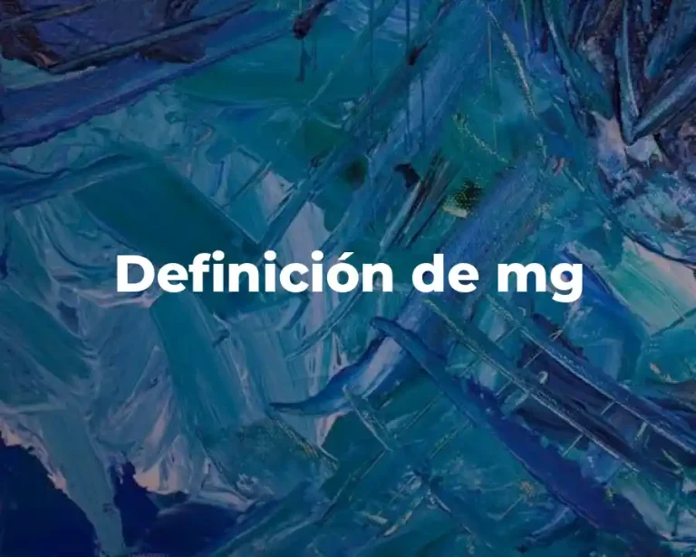 Definición de mg