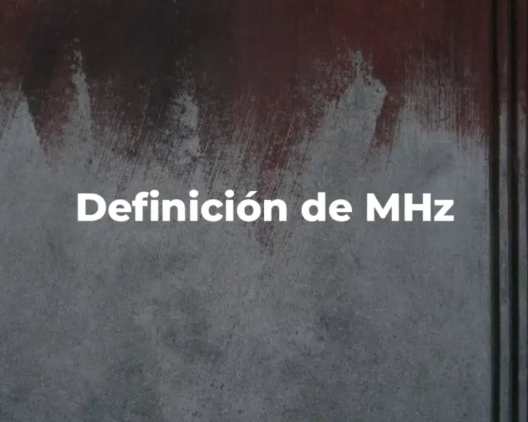 Definición de MHz