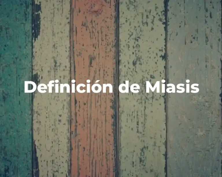 Definición de Miasis