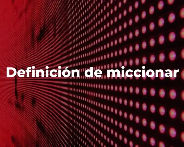 Definición de miccionar