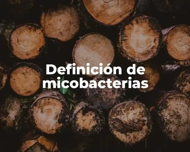 Definición de micobacterias