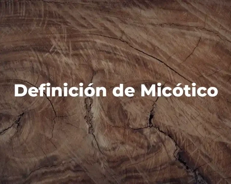 Definición de Micótico