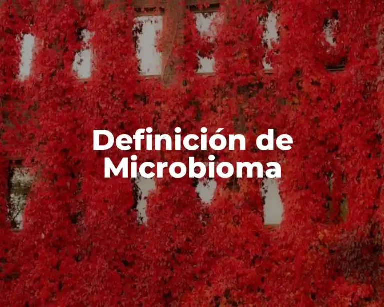 Definición de Microbioma