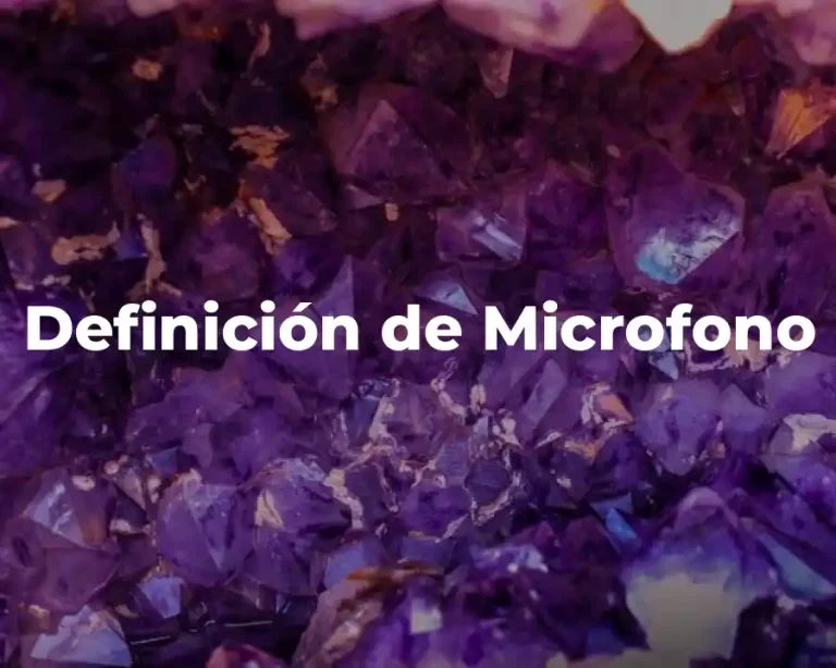 Definición de Microfono