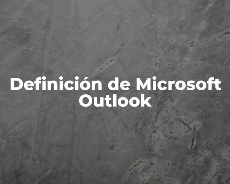 Definición de Microsoft Outlook