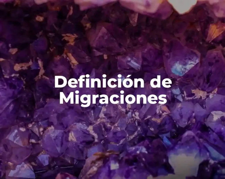 Definición de Migraciones