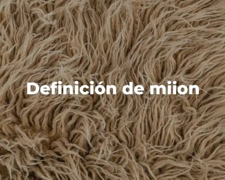 Definición de miion