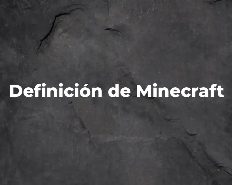Definición de Minecraft