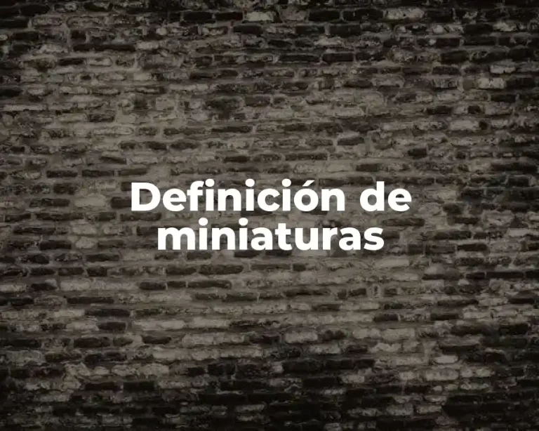 Definición de miniaturas