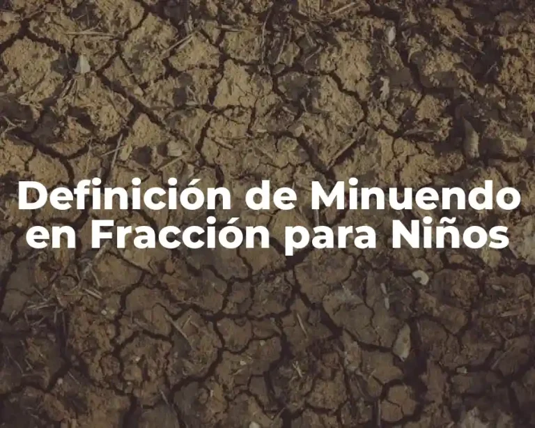 Definición de Minuendo en Fracción para Niños