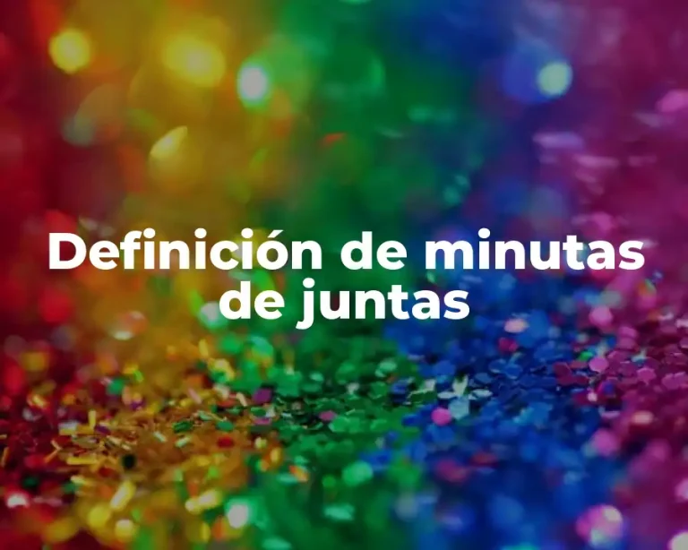 Definición de minutas de juntas