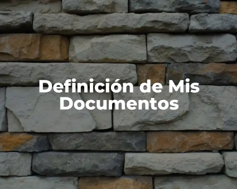 Definición de Mis Documentos