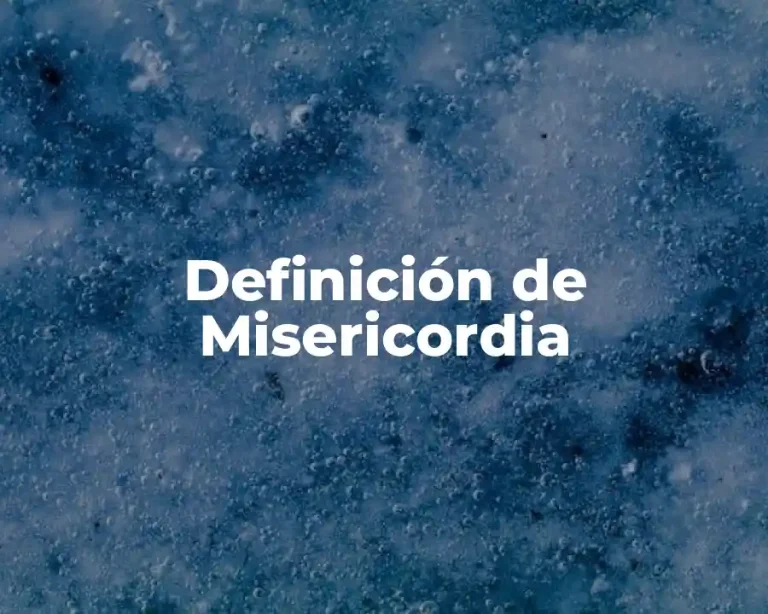 Definición de Misericordia