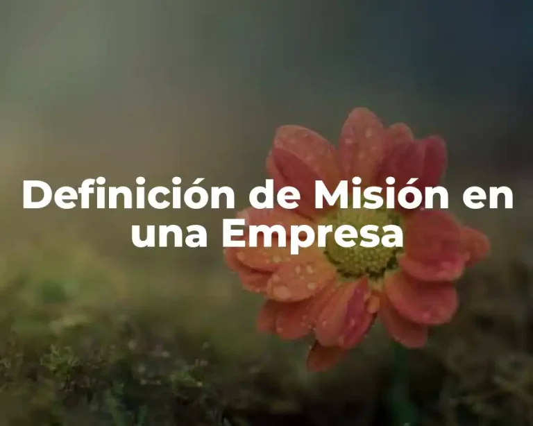 Definición de Misión en una Empresa