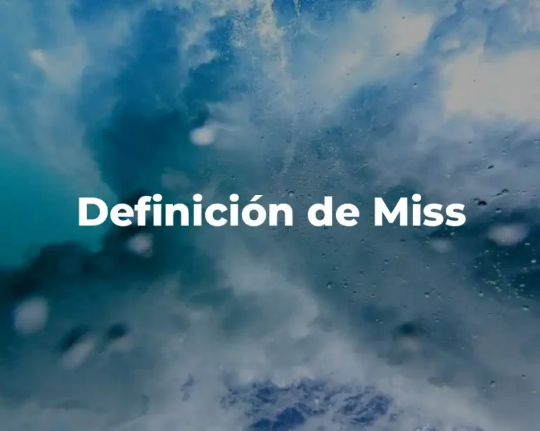 Definición de Miss