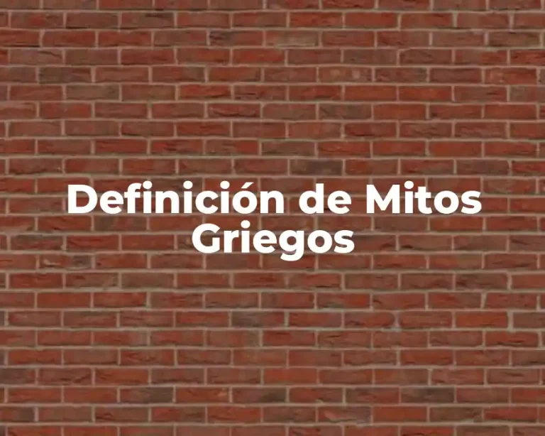 Definición de Mitos Griegos