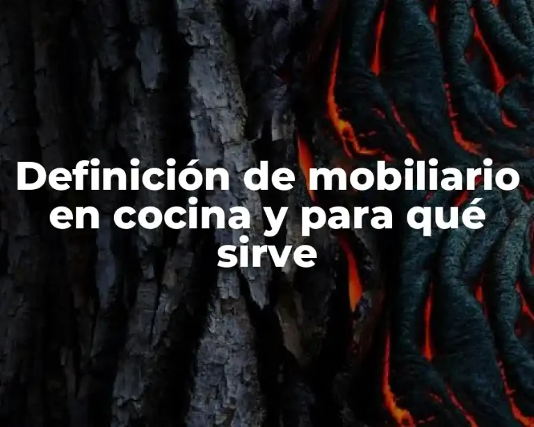 Definición de mobiliario en cocina y para qué sirve