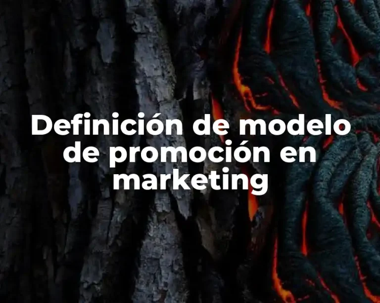 Definición de modelo de promoción en marketing