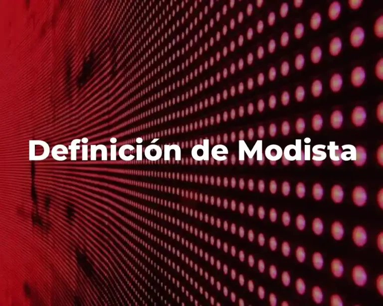 Definición de Modista