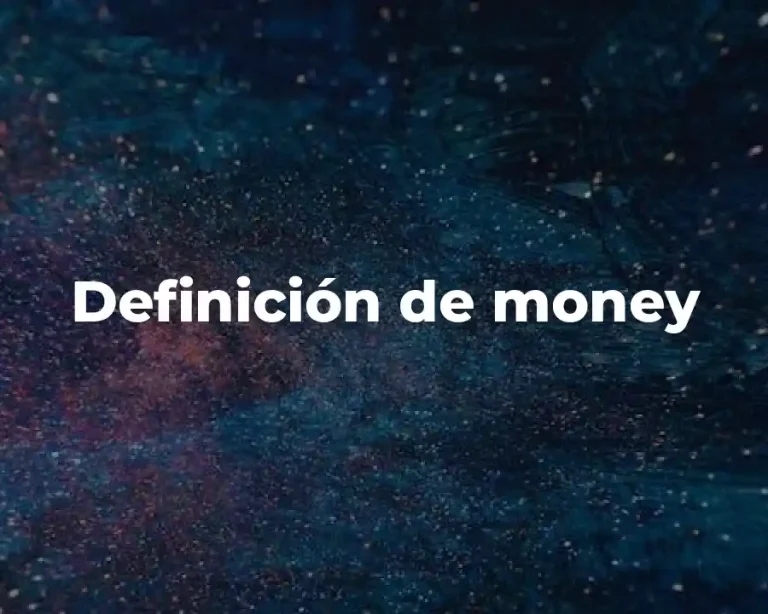 Definición de money