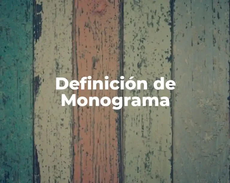 Definición de Monograma