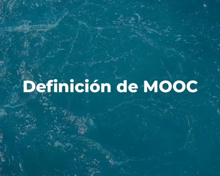 Definición de MOOC