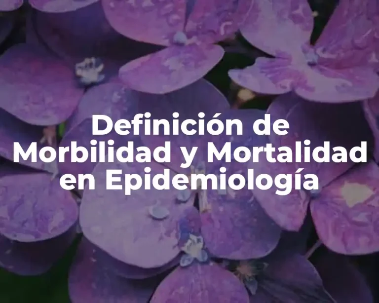 Definición de Morbilidad y Mortalidad en Epidemiología