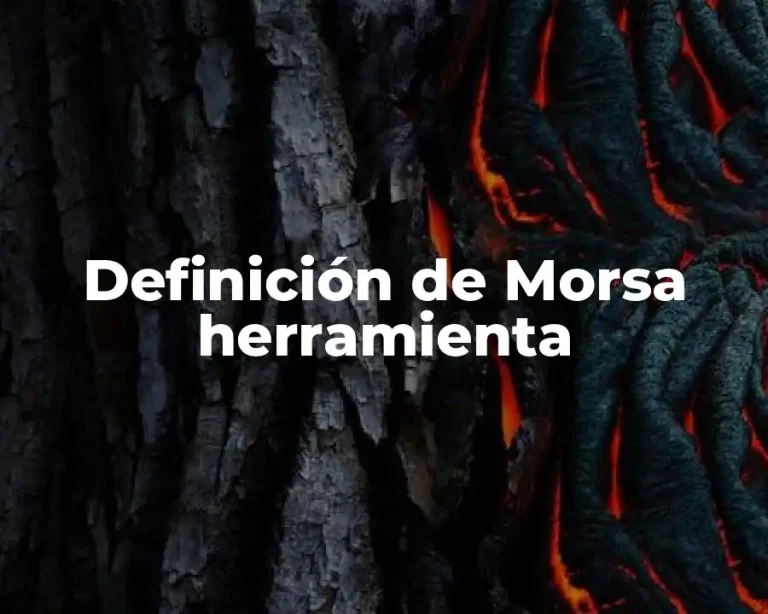 Definición de Morsa herramienta