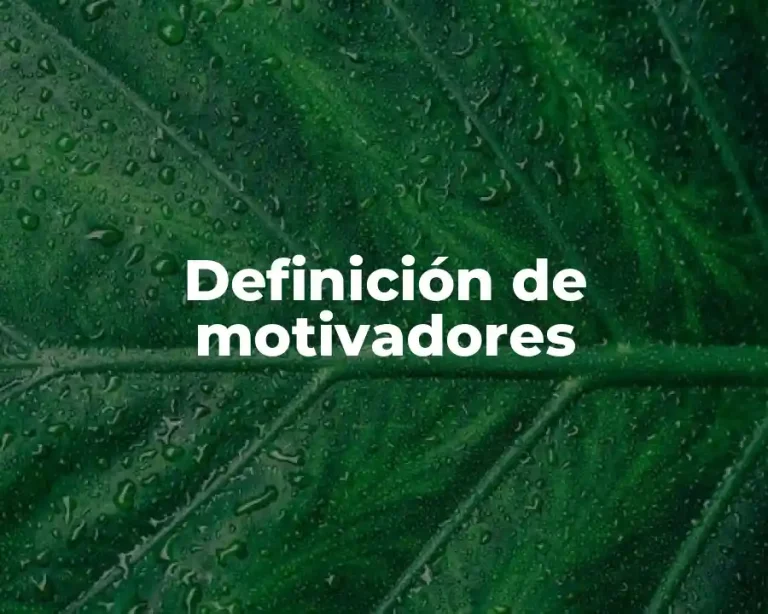 Definición de motivadores