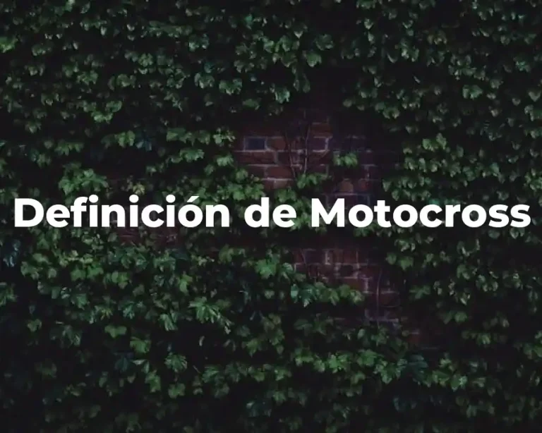 Definición de Motocross