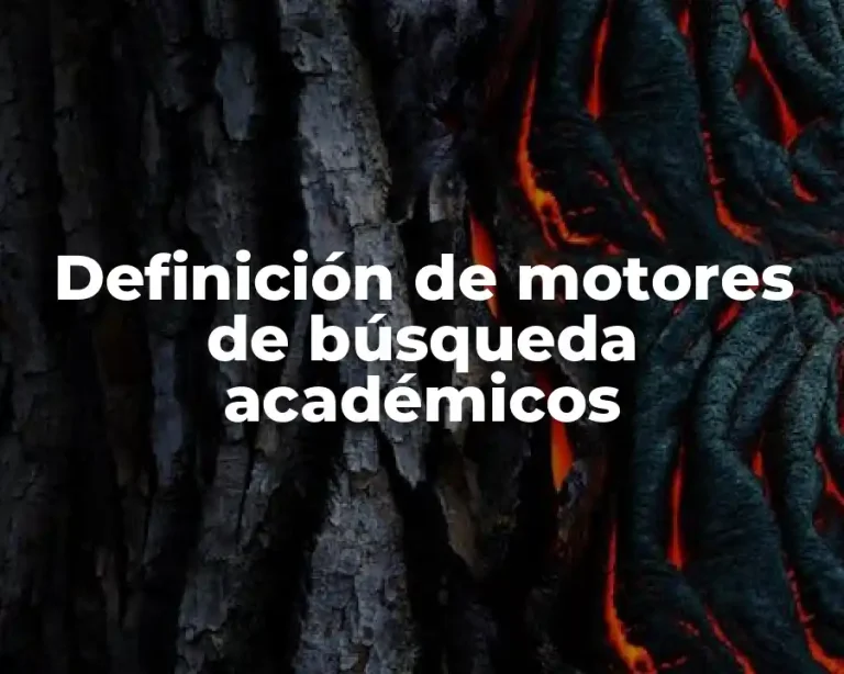 Definición de motores de búsqueda académicos