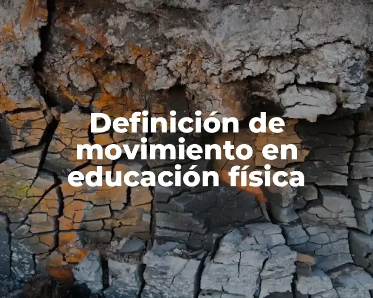 Definición de movimiento en educación física