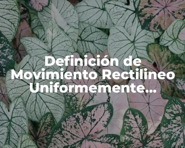 Definición de Movimiento Rectilineo Uniformemente Acelerado en Física