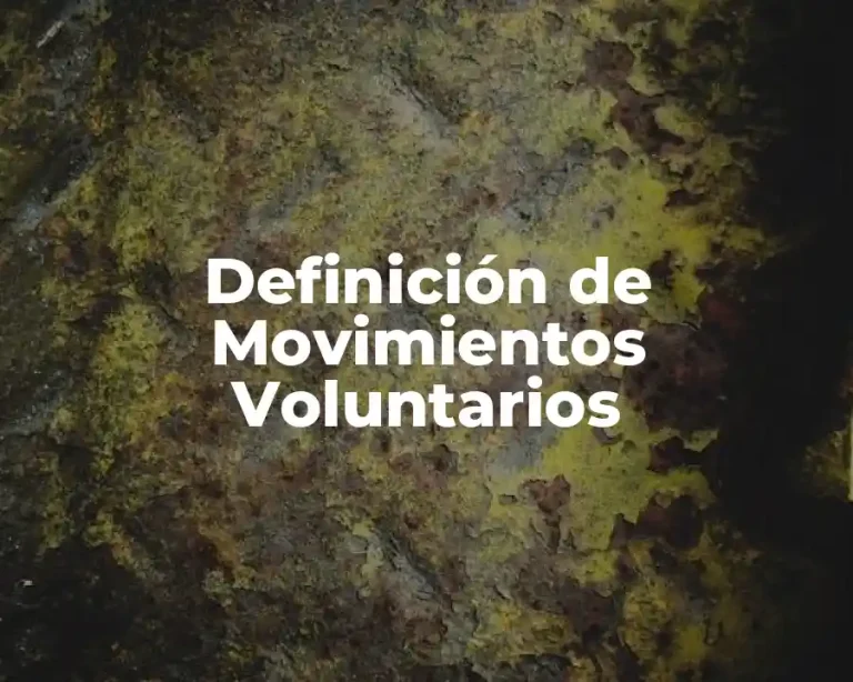 Definición de Movimientos Voluntarios