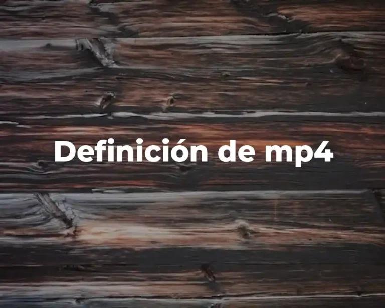 Definición de mp4