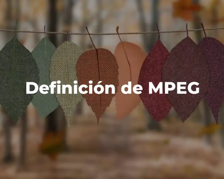 Definición de MPEG
