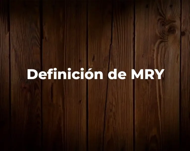 Definición de MRY