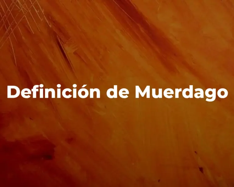 Definición de Muerdago