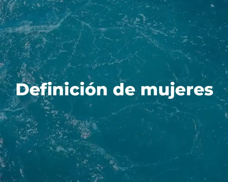 Definición de mujeres