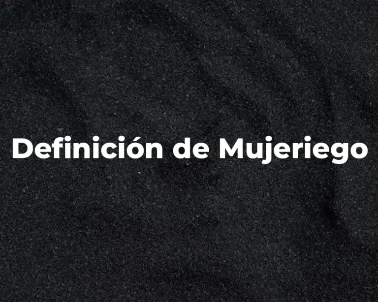 Definición de Mujeriego