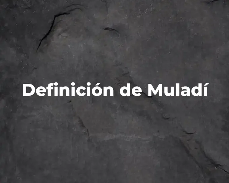 Definición de Muladí
