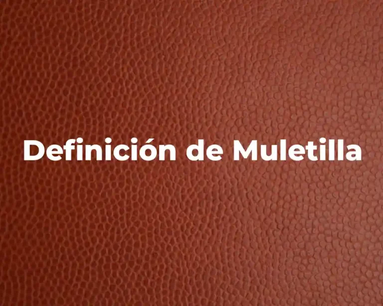 Definición de Muletilla