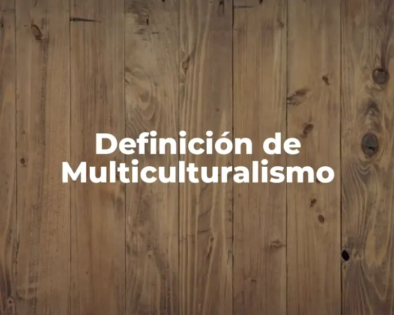 Definición de Multiculturalismo