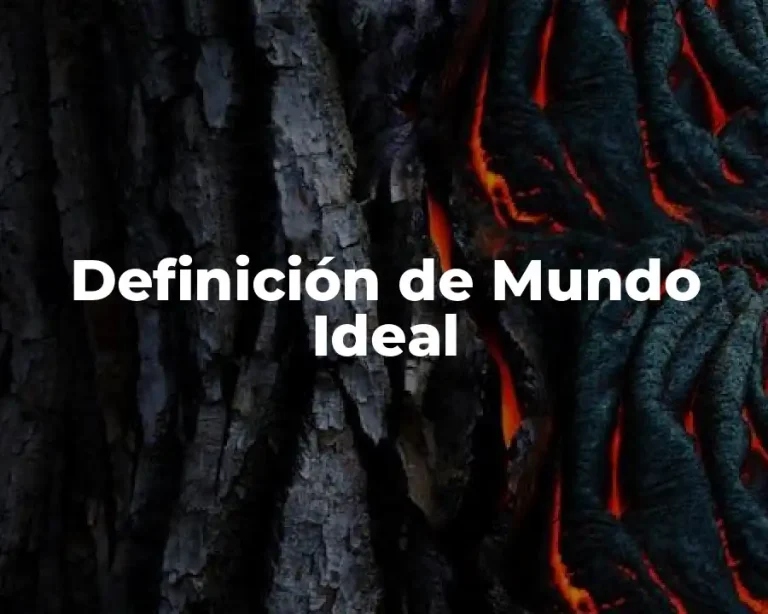 Definición de Mundo Ideal
