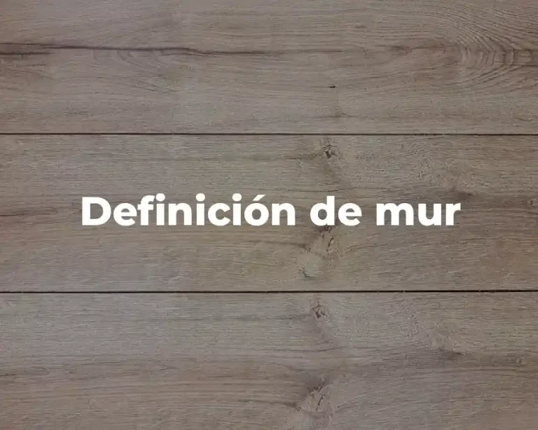 Definición de mur