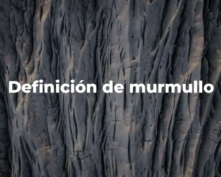 Definición de murmullo