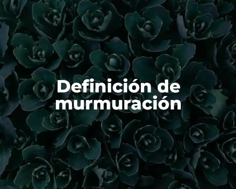 Definición de murmuración