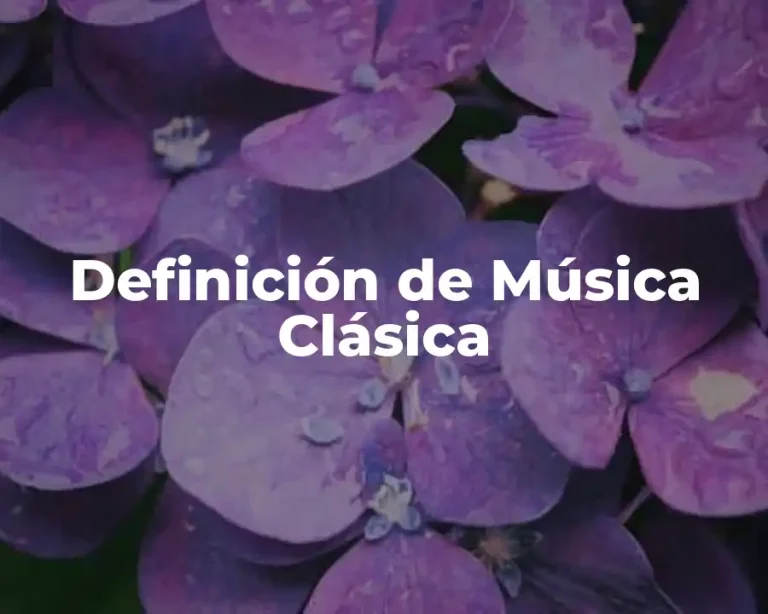 Definición de Música Clásica