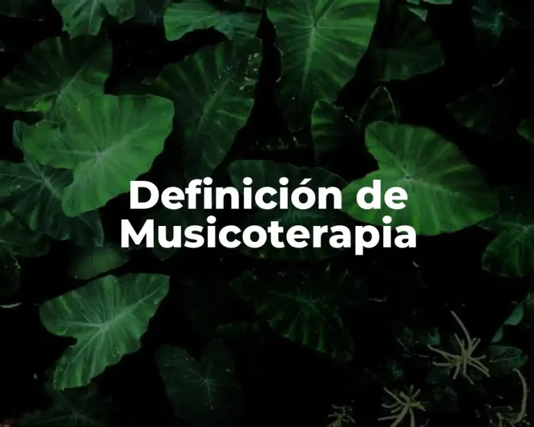 Definición de Musicoterapia
